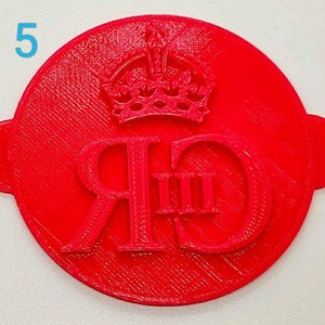 King Charles III Embosser Stamp Set, God Save The King, Fondant Embosser, Coronation Stamp, Home Baking, Cupcake, Biscuit, Icing, 3D Printed