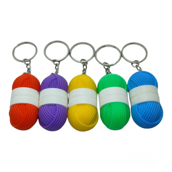 Yarn Ball Keyring Wool Ball Keyrings Crochet Lover | Etsy