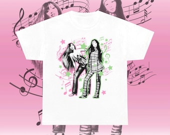 Camiseta Yves x PinkPantheress Diseño de merchandising musical caprichoso