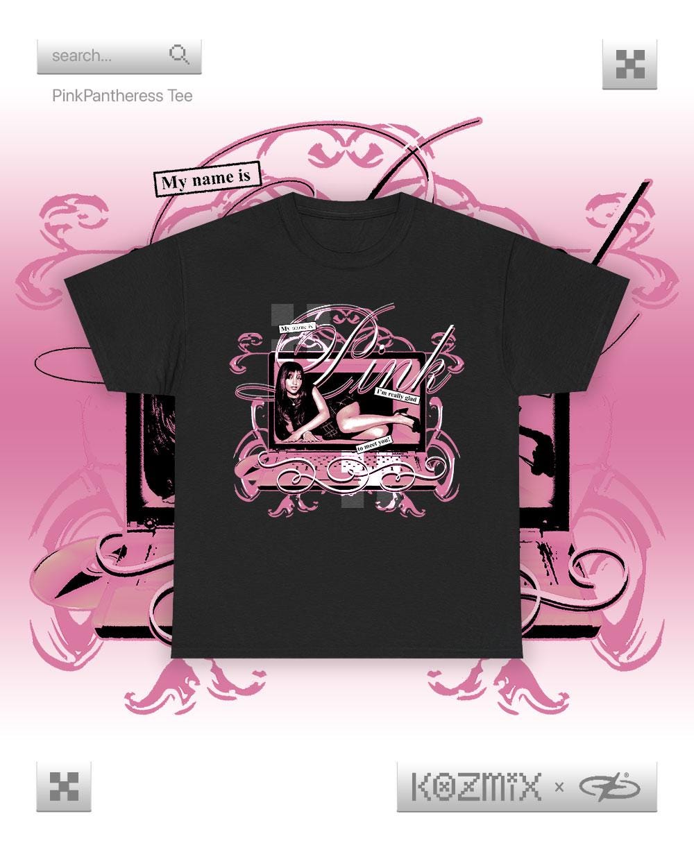 Pinkpantheress Tee Y2K Whimsy Music Merch Design - Etsy Israel