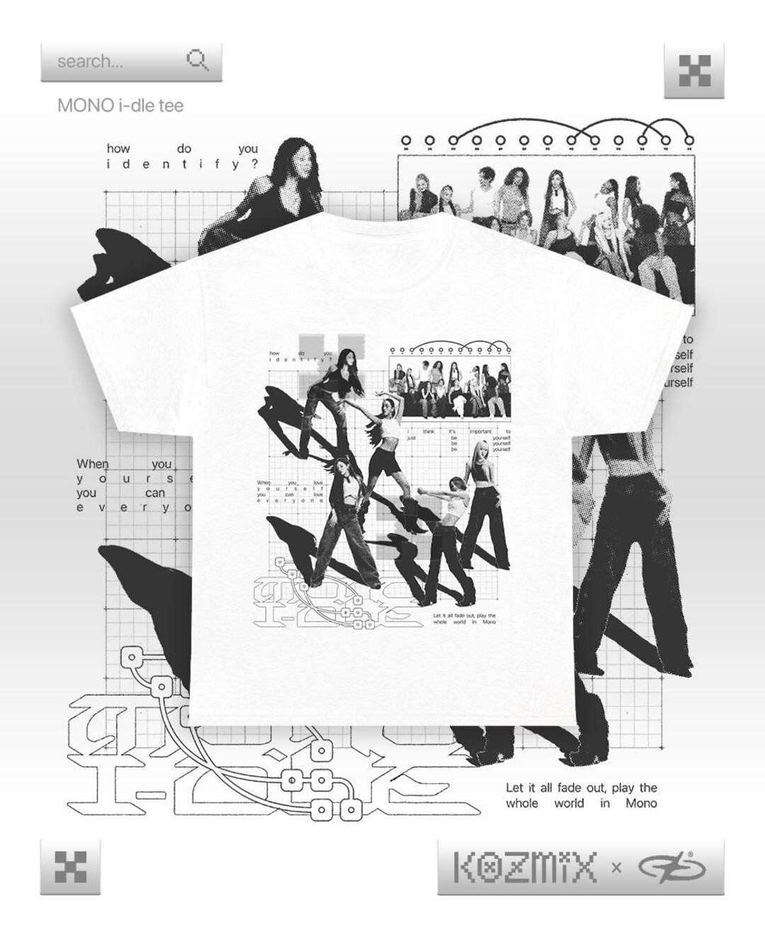 MONO I-dle Tee - Etsy