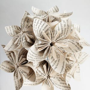 Book Page Paper Flower Bouquet - Starflowers