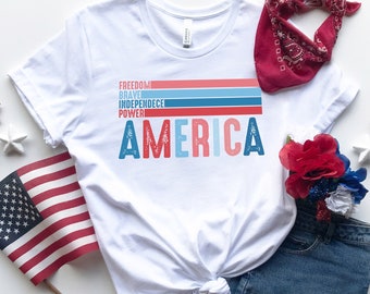 Brave Independence Power Shirt, America Shirt,4th of July Shirt,Freedom Shirt,Patriotic Shirt,Independence Day Shirts,Patriotic Family Shirt