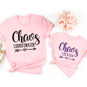 Chaos Coordinator Shirt,Chaos Creator Shirt,Matching Mama Mini Shirt,Gift for Mom,Mom Life Shirt,Funny Mom Shirt,Pregnancy Announcement Tee