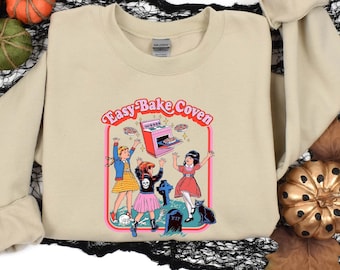 Easy Bake Coven Halloween Sweatshirt,Retro Halloween Shirt,Retro Halloween 90s,Halloween Matching Shirts,Happy Halloween Shirt,Halloween