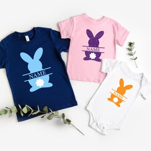 Custom Bunny Shirt,Easter Shirt,Personalized Easter Toddler Shirt, Kids Easter Shirts, Toddler Boy Easter, Cute Easter Tee, Easter Gift Tee