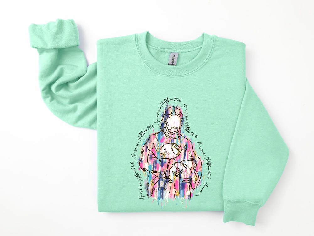 He Is Risen Shirt, Easter Bunny Shirt, Easter Shirt, He Is Risen Easter Shirt, Christian Easter Shirt, Cute Easter Shirt Gift, Bunny Shirt,