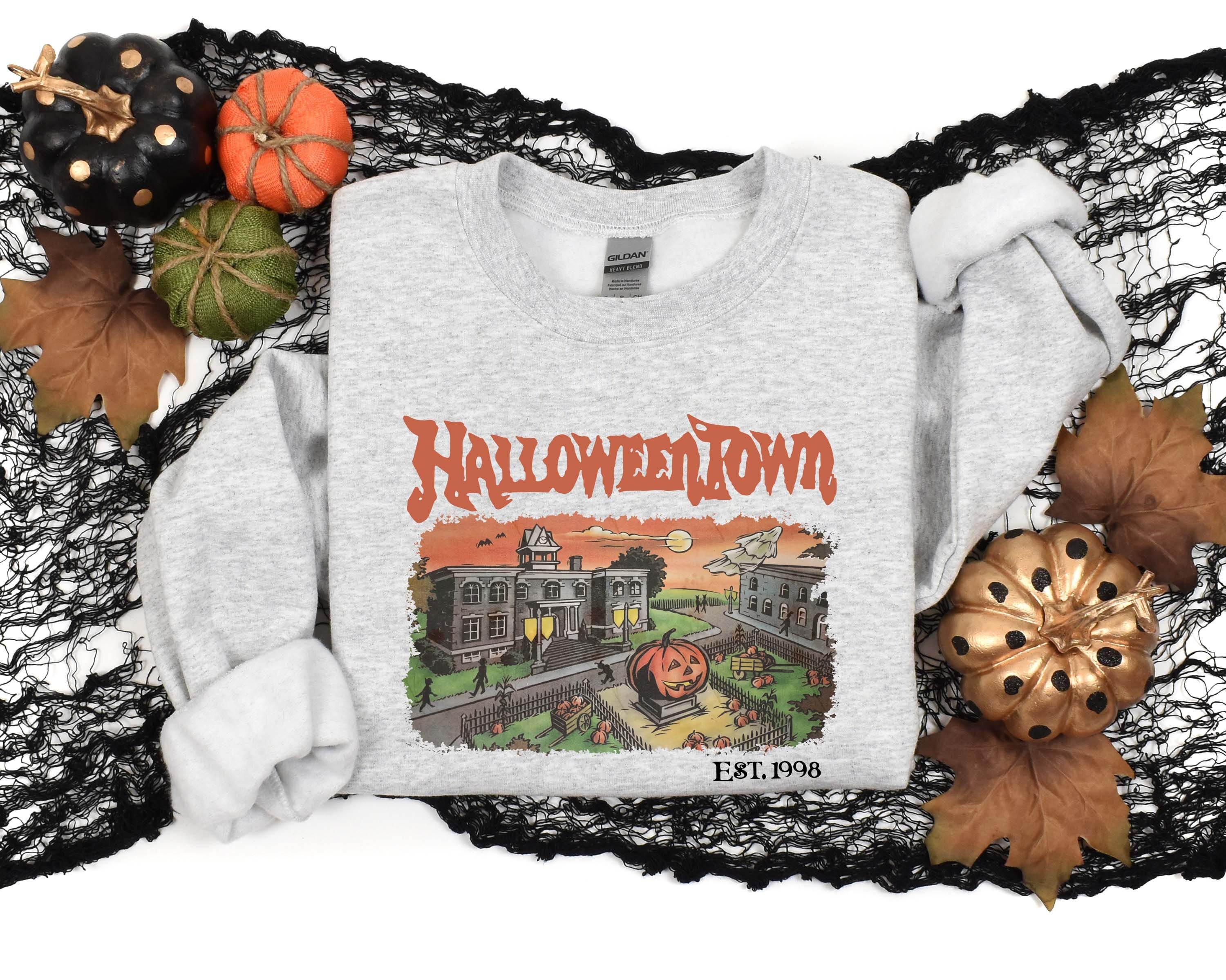 Halloweentown Est 1998 Sweatshirt, Halloweentown University, Retro Halloweentown Sweatshirt, Fall Sweatshirt, Vintage Halloween Sweatshirt