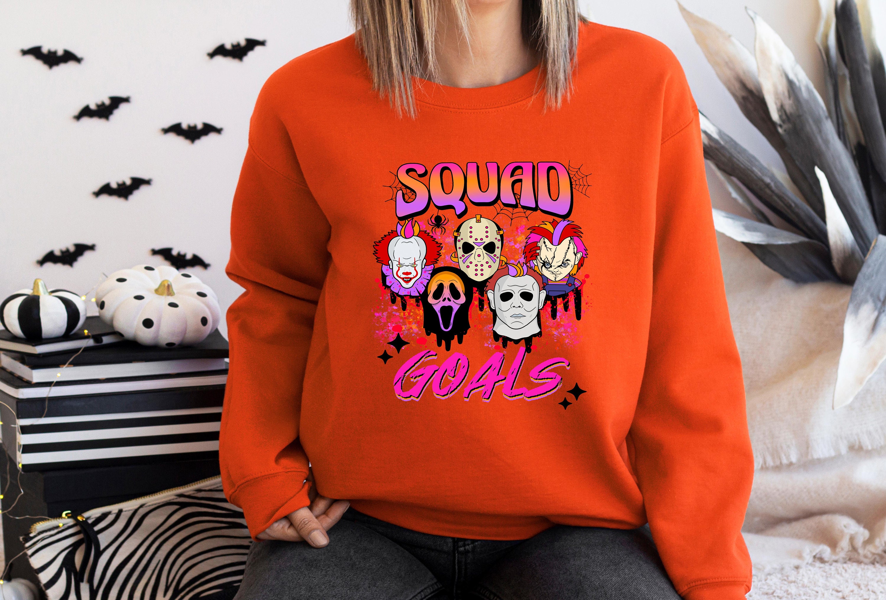 Discover Squad Goals Sweatshirt,Friends Squad Goals Sweatshirt, Halloween Squad Goals Shirt,Halloween Friends Shirt,Sanderson Squad Shirt,Squad Goals