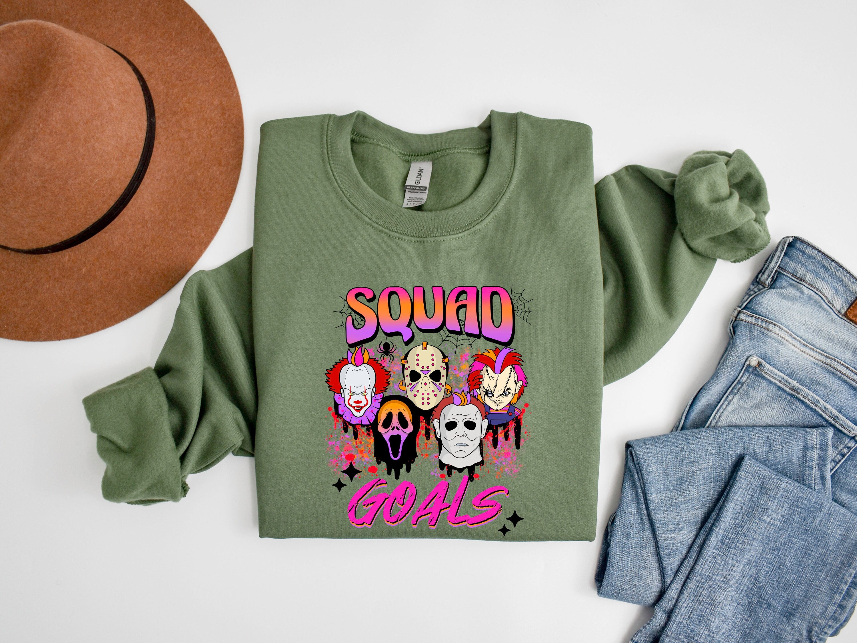 Discover Squad Goals Sweatshirt,Friends Squad Goals Sweatshirt, Halloween Squad Goals Shirt,Halloween Friends Shirt,Sanderson Squad Shirt,Squad Goals