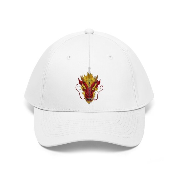 ◆HUNTER◆ UNISEX Twill Embroidered Logo Cap White Embroidered-motif Twill Cap - Khaki green/Tribeca - Ladies