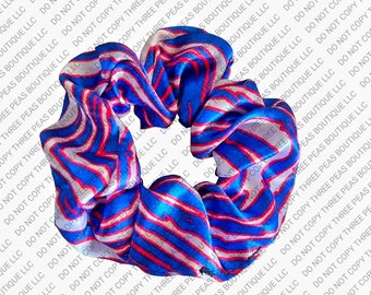 Buffalo football Scrunchie Mafia Striped