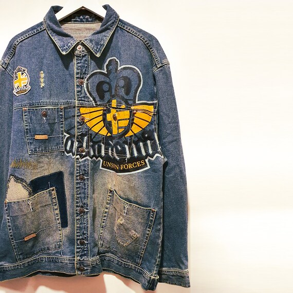 Akademiks Denim Jacket Unseen Forces 