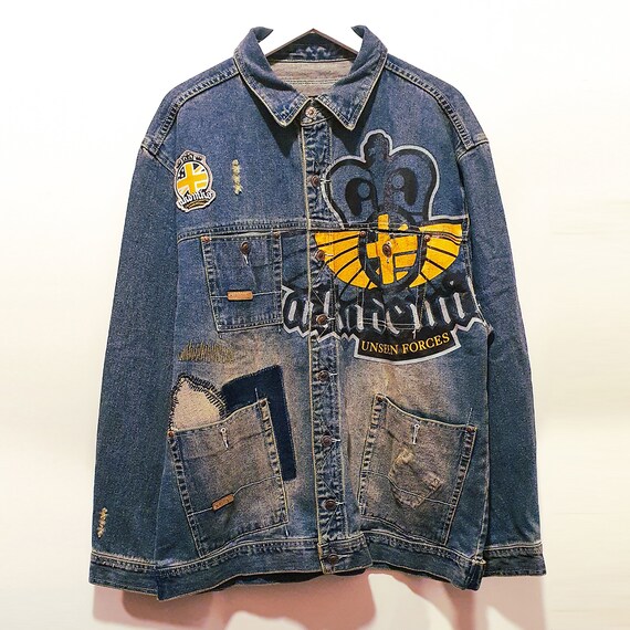 Akademiks Denim Jacket Unseen Forces 
