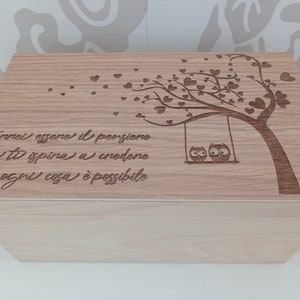 Trouwfotoalbum, fotodoos, huwelijksherinneringsdoos, herinneringsdoos, houten fotoalbum, trouwalbum
