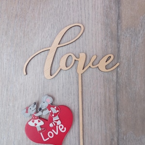 Kuchenaufsatz Holz, Liebesholz, Kuchenaufsatz, Kuchenschreiben, Liebesaufsatz, Hochzeitstorte Topper, benutzerdefinierte Holzbeschriftung, Valentinstag-Topper