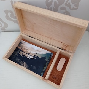 Photo album, wedding photo album, personalized photo album, wedding USB stick, memory box, honeymoon
