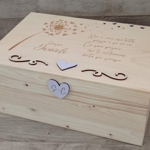 Scatola vino, cassetta vino, regalo testimone di nozze, scatola legno, scatola ricordi, cassetta legno, vino bomboniera, bottiglie vino