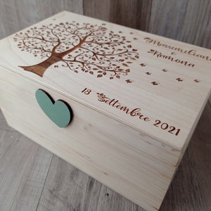 Wooden photo box, photo box, wedding box, memory box, wedding keepsake box, wooden photo album
