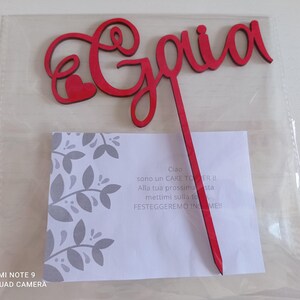Birthday cake topper, cake topper, cake decoration, wooden name, cake lettering, cake topper baptism, cake topper names, cake topper