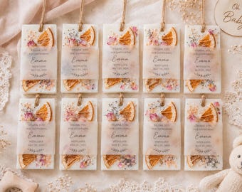 Baby Sprinkle Favors, Personalized Wax Sachets, Baby Sprinkle Guest Gifts, Second Baby Shower Favors, Neutral Baby Sprinkle Decor