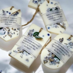 Scented Lavender Aroma Sachets - Wedding Favors for Guests in Bulk Gifts - Soy Wax Sachets With Dried Lavender Flowers - Bridal Favors