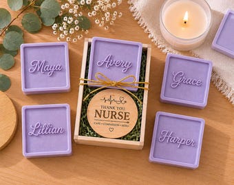 Nurse Graduation Gift Box, Personalized Keepsake, Class of 2026, Handmade Soap Set