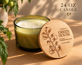 Luxury Candle, 24 oz 3 Wick Soy Candle, Large Artisan Candle, Unique Decorative Candle
