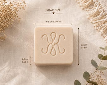 Square Custom Logo Soap, Branded Business Favors, Personalized Event Gifts