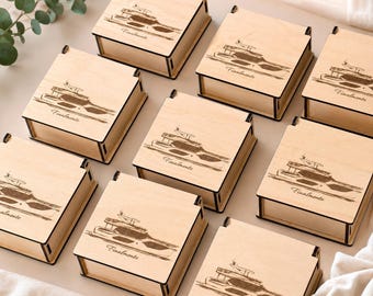Custom Wooden Box, Personalized Engraved Box, Custom Logo Box, Keepsake Box, Memory Box, Corporate Gift Packaging