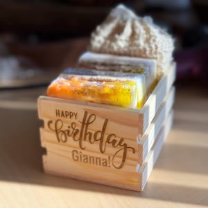 Exfoliating Soap Bar Gift Set: Handmade Spa Gift Box