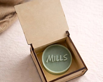 Personalized Soap Gift in Box, Custom Name Soap, Handmade Soap Bar, Client & Corporate Gifts, Minimalist Gift Idea