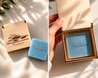 Personalized Custom Name Soap Bar, Handmade Corporate Client Gift Box