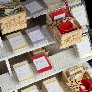Multiple wax melts and wax melter sets arranged neatly, ready to use home fragrance