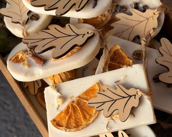 Soy Wax Sachet: Dried Orange, Boho Bridal Favor, corporate gifts for clients