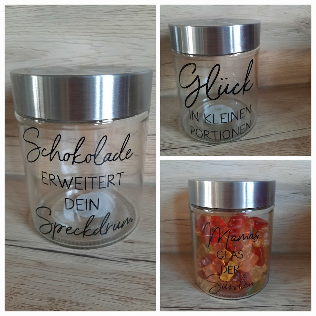 Süßigkeitenglas Naschglas Keksglas personalisierbar Etsy.de