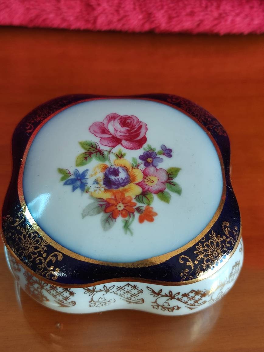 Small Jewelry Chest in Fine Ceramic Vintage Made in Germany Etsy