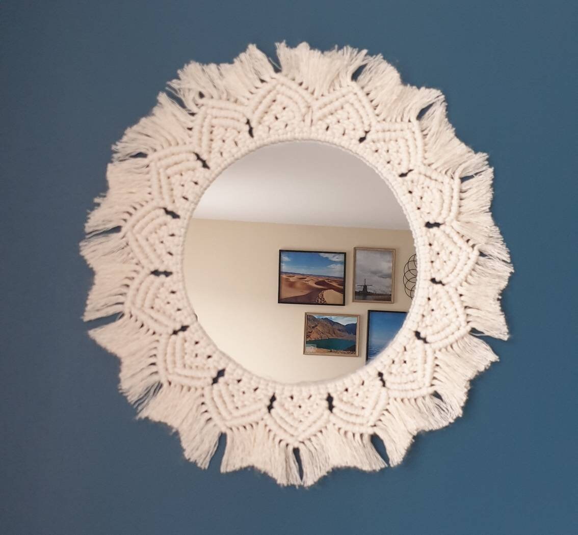 Miroir Bohème en Macramé
