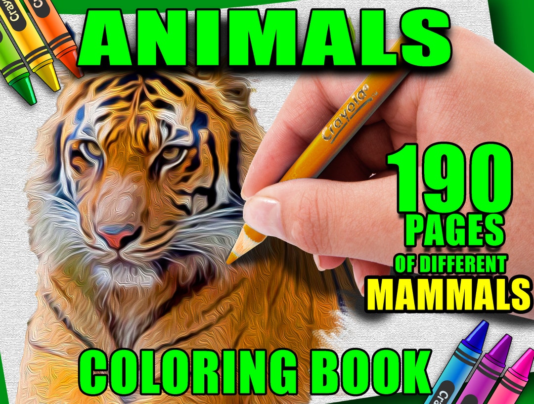Animals Printable Coloring Pages For Children And Adults Coloring Book 