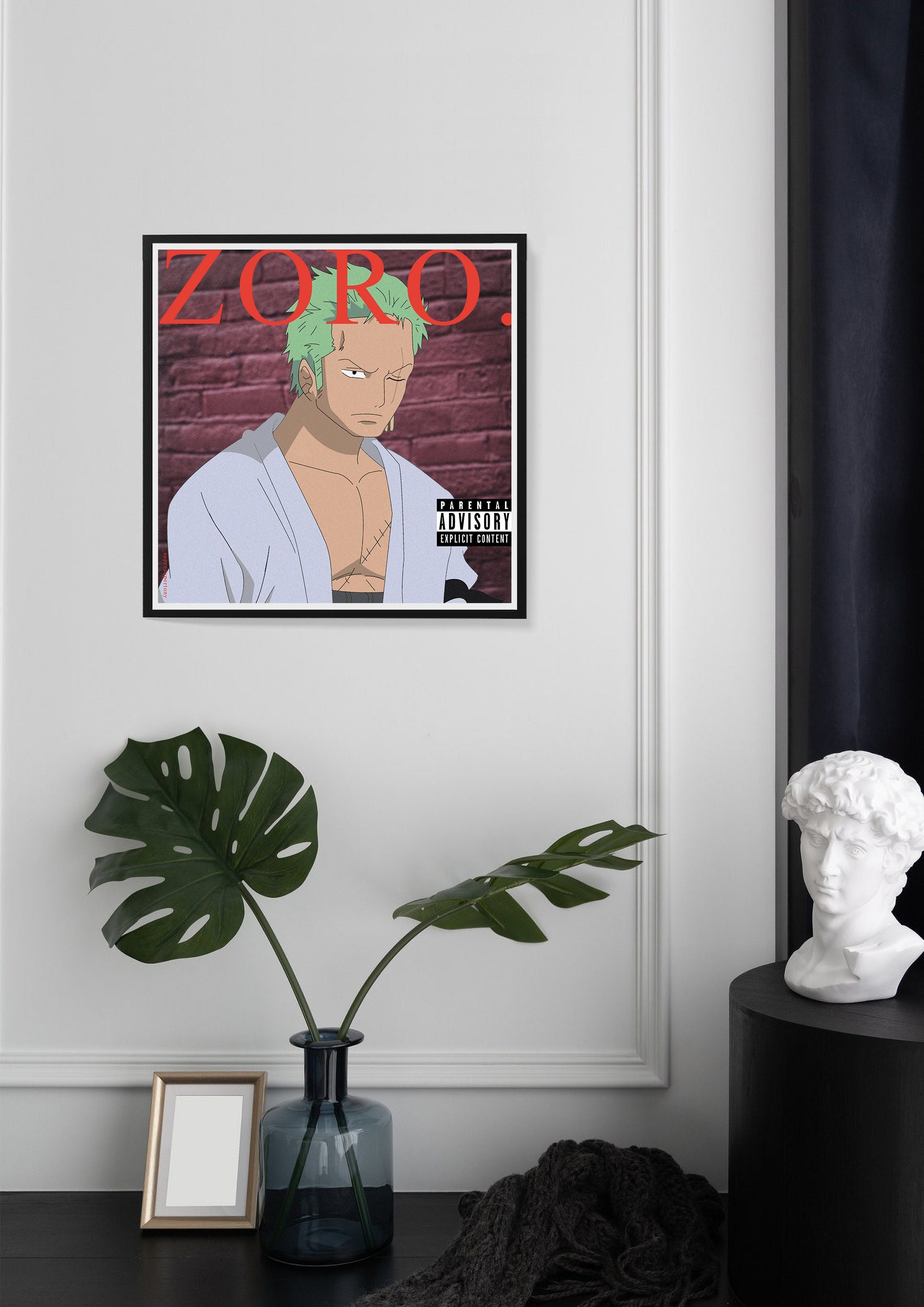 Kendrick Lamar - Damn X Naruto Shippuden/Poster Print Affiche