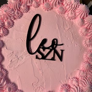 Acrylic Cake Topper | Zodiac Cake Topper | Birthday Cake Charm | Custom Cake Topper