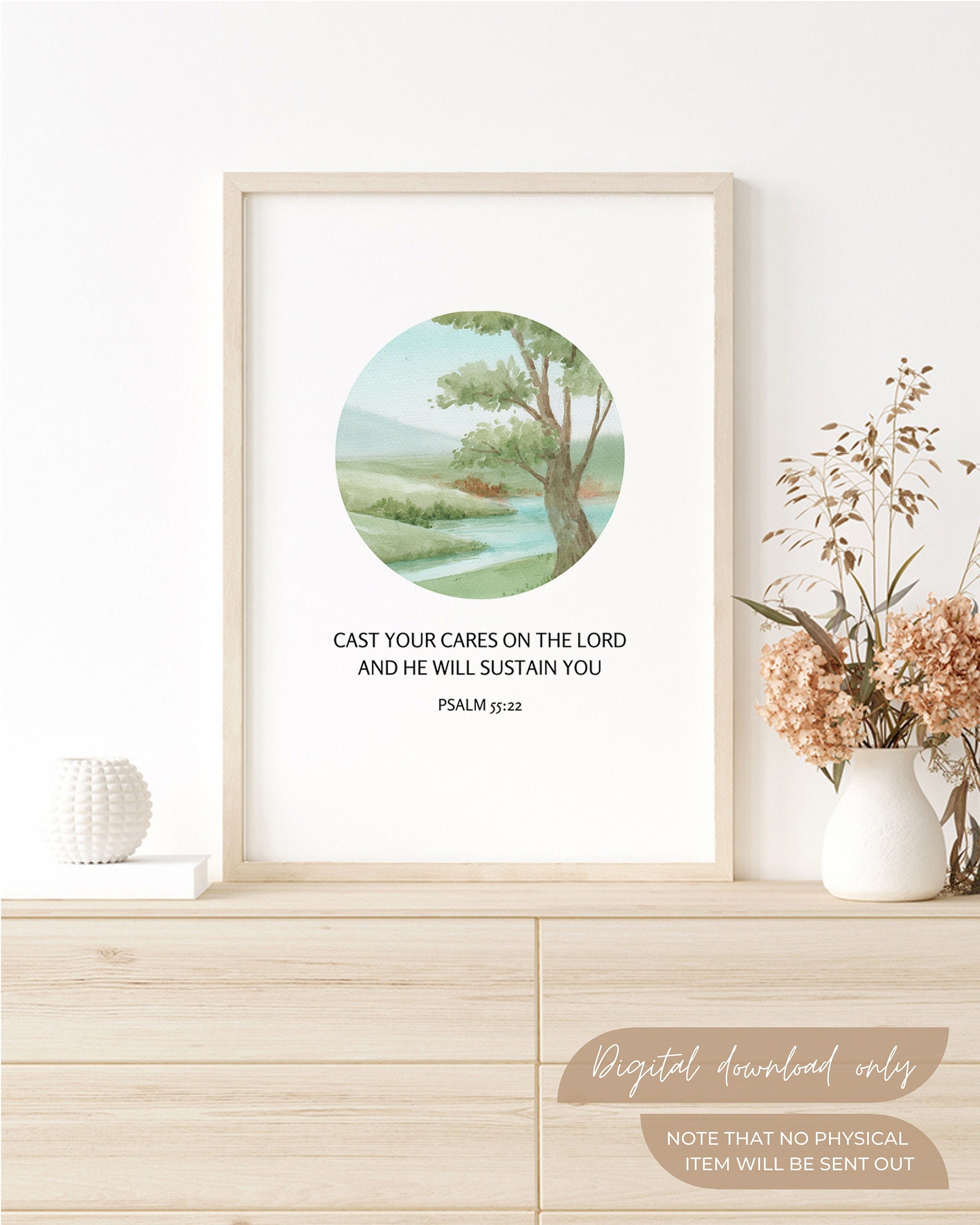 Cast Your Cares on the Lord and He Will Sustain You | Psalm 55:22 Bible ...
