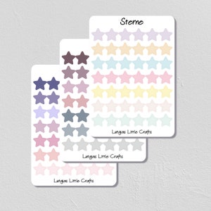 Sterren veelkleurige kalenderstickers | Bullet Journal Stickers| Icoon Planner Stickers | Plakboekstickers | Kawaii-stickers | dagboek