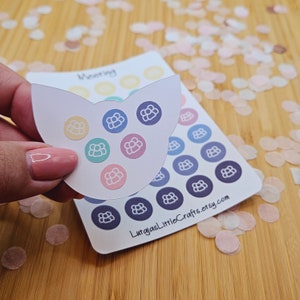 Meeting Kalender Aufkleber | Besprechung Bullet Journal Sticker| Icon Planner Stickers | Scrapbook Stickers | Kawaii Sticker | Tagebuch