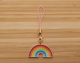Rainbow Pendant | Keyring | Rainbow Charm | Enamel