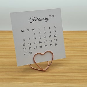 Standfuß Herz für Mini Kalender | Kartenhalter | Bullet Journal | Scrapbook | Kawaii | Tagebuch