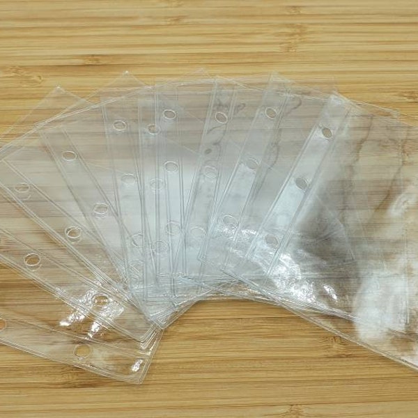 Mini 3 hole binder transparent cover for refilling the photo album PP bag |
