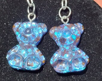 Glitter Teddy Bear Earrings