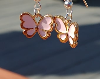 Blush Butterfly Earrings