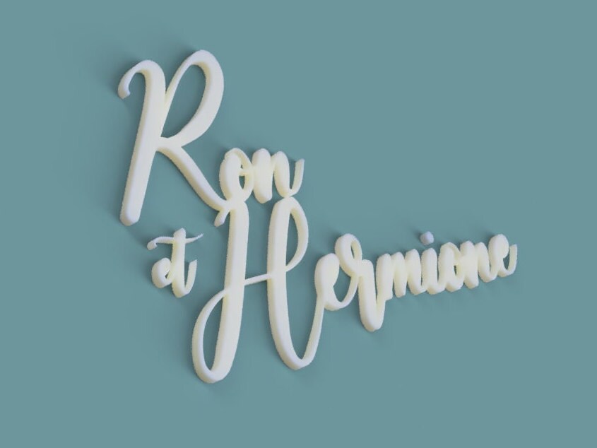 Prénoms Couple Personnalisable, Duo Prénoms, Prénoms Jumeaux, Décoration Murale Chambre Plastique, D